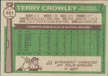 Terry Crowley  baseball card collectible - Main Image 2