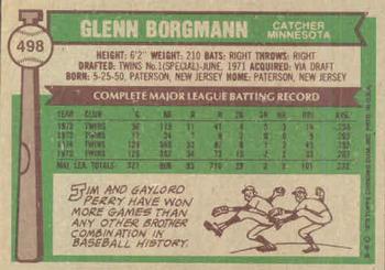 Glenn Borgmann  baseball card collectible - Main Image 2