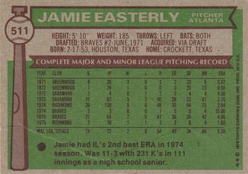 Jamie Easterly  baseball card collectible - Main Image 2
