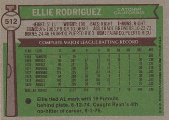 Ellie Rodriguez  baseball card collectible - Main Image 2