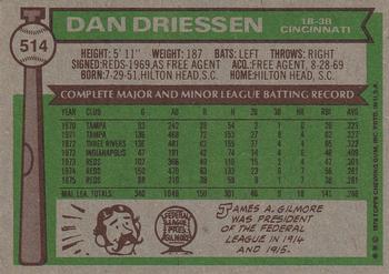 Dan Driessen  baseball card collectible - Main Image 2