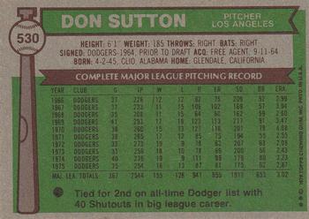 Don Sutton  baseball card collectible - Main Image 2