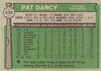 Pat Darcy  baseball card collectible - Main Image 2