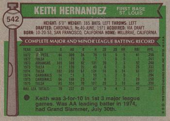 Keith Hernandez  baseball card collectible - Main Image 2