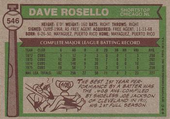 Dave Rosello  baseball card collectible - Main Image 2