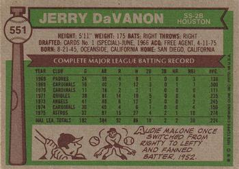 Jerry DaVanon  baseball card collectible - Main Image 2