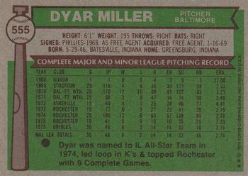 Dyar Miller  baseball card collectible - Main Image 2