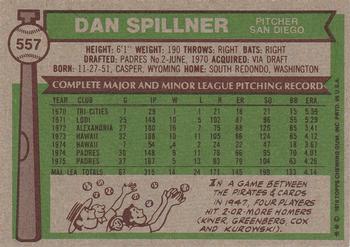 Dan Spillner  baseball card collectible - Main Image 2