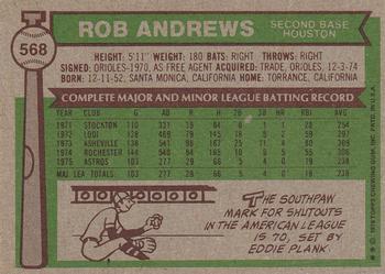 Rob Andrews  baseball card collectible - Main Image 2