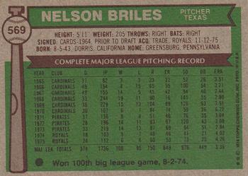 Nelson Briles  baseball card collectible - Main Image 2