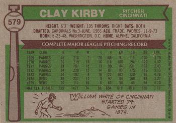 Clay Kirby  baseball card collectible - Main Image 2