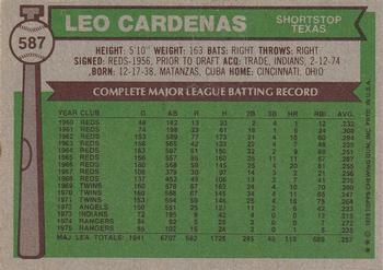 Leo Cardenas  baseball card collectible - Main Image 2