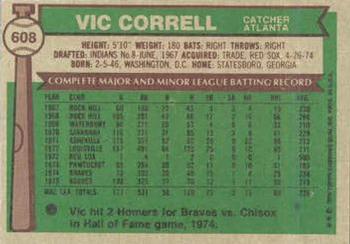 Vic Correll  baseball card collectible - Main Image 2