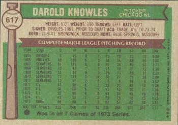 Darold Knowles  baseball card collectible - Main Image 2