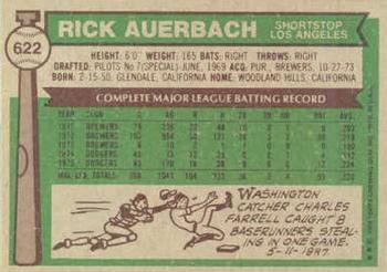 Rick Auerbach  baseball card collectible - Main Image 2