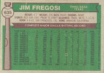 Jim Fregosi  baseball card collectible - Main Image 2