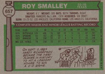 Roy Smalley  baseball card collectible - Main Image 2