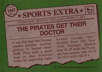 George Medich  baseball card collectible - Main Image 2