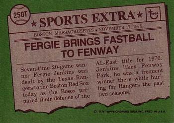 Fergie Jenkins  baseball card collectible - Main Image 2