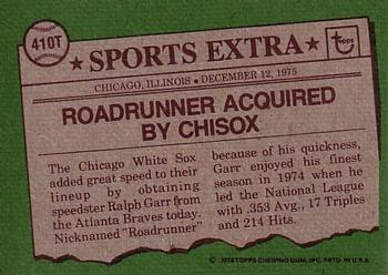 Ralph Garr  baseball card collectible - Main Image 2