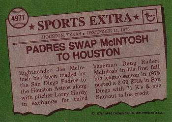 Joe McIntosh  baseball card collectible - Main Image 2