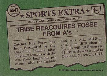 Ray Fosse  baseball card collectible - Main Image 2