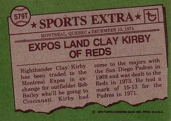 Clay Kirby  baseball card collectible - Main Image 2