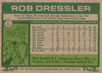 Rob Dressler  baseball card collectible - Main Image 2