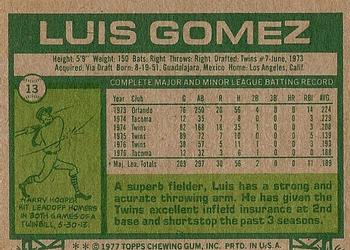 Luis Gomez  baseball card collectible - Main Image 2