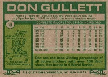 Don Gullett  baseball card collectible - Main Image 2