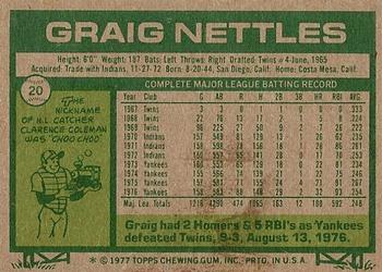 Graig Nettles  baseball card collectible - Main Image 2