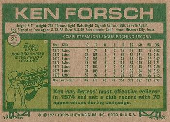 Ken Forsch  baseball card collectible - Main Image 2