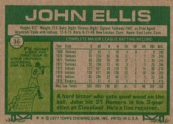 John Ellis  baseball card collectible - Main Image 2