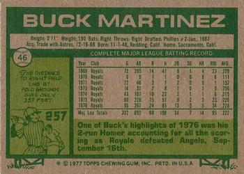 Buck Martinez  baseball card collectible - Main Image 2