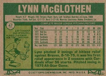 Lynn McGlothen  baseball card collectible - Main Image 2