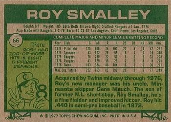 Roy Smalley  baseball card collectible - Main Image 2