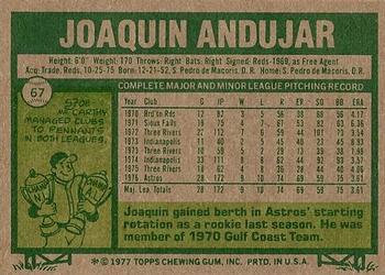 Joaquin Andujar  baseball card collectible - Main Image 2