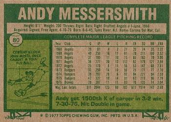 Andy Messersmith  baseball card collectible - Main Image 2