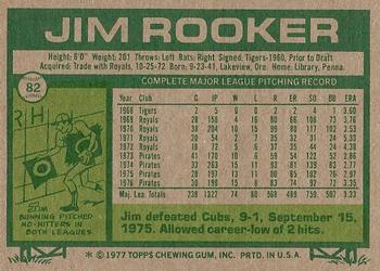 Jim Rooker  baseball card collectible - Main Image 2