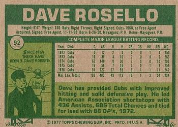 Dave Rosello  baseball card collectible - Main Image 2
