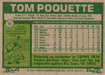 Tom Poquette  baseball card collectible - Main Image 2