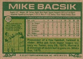 Mike Bacsik  baseball card collectible - Main Image 2