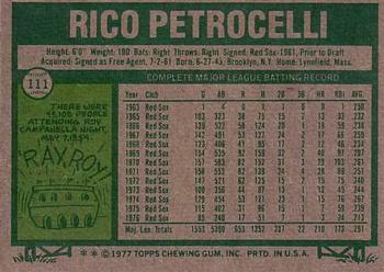 Rico Petrocelli  baseball card collectible - Main Image 2