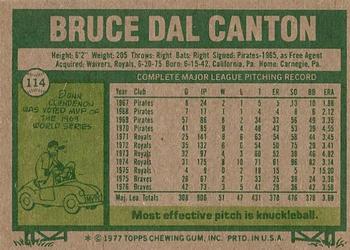 Bruce Dal Canton  baseball card collectible - Main Image 2