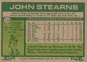John Stearns  baseball card collectible - Main Image 2