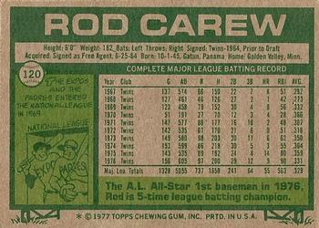 Rod Carew  baseball card collectible - Main Image 2