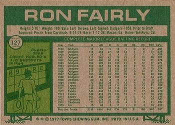 Ron Fairly  baseball card collectible - Main Image 2