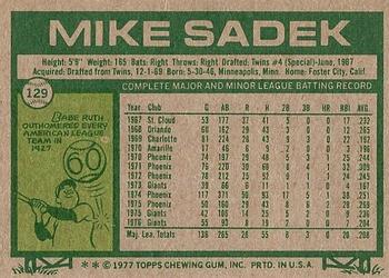Mike Sadek  baseball card collectible - Main Image 2
