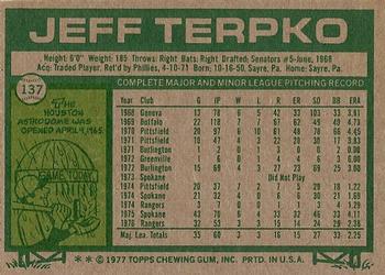 Jeff Terpko  baseball card collectible - Main Image 2