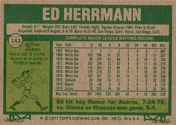 Ed Herrmann  baseball card collectible - Main Image 2